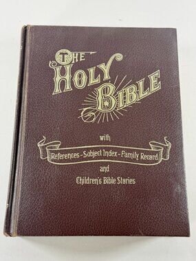 Vintage The Holy Bible 1973 King James Version Red Letter Edition Hardback